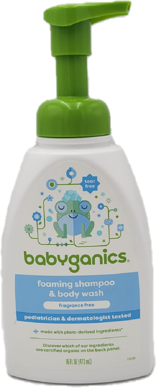 BABYGANICS SHAMPOO BODY WASH FRAGRANCE FREE 16oz US