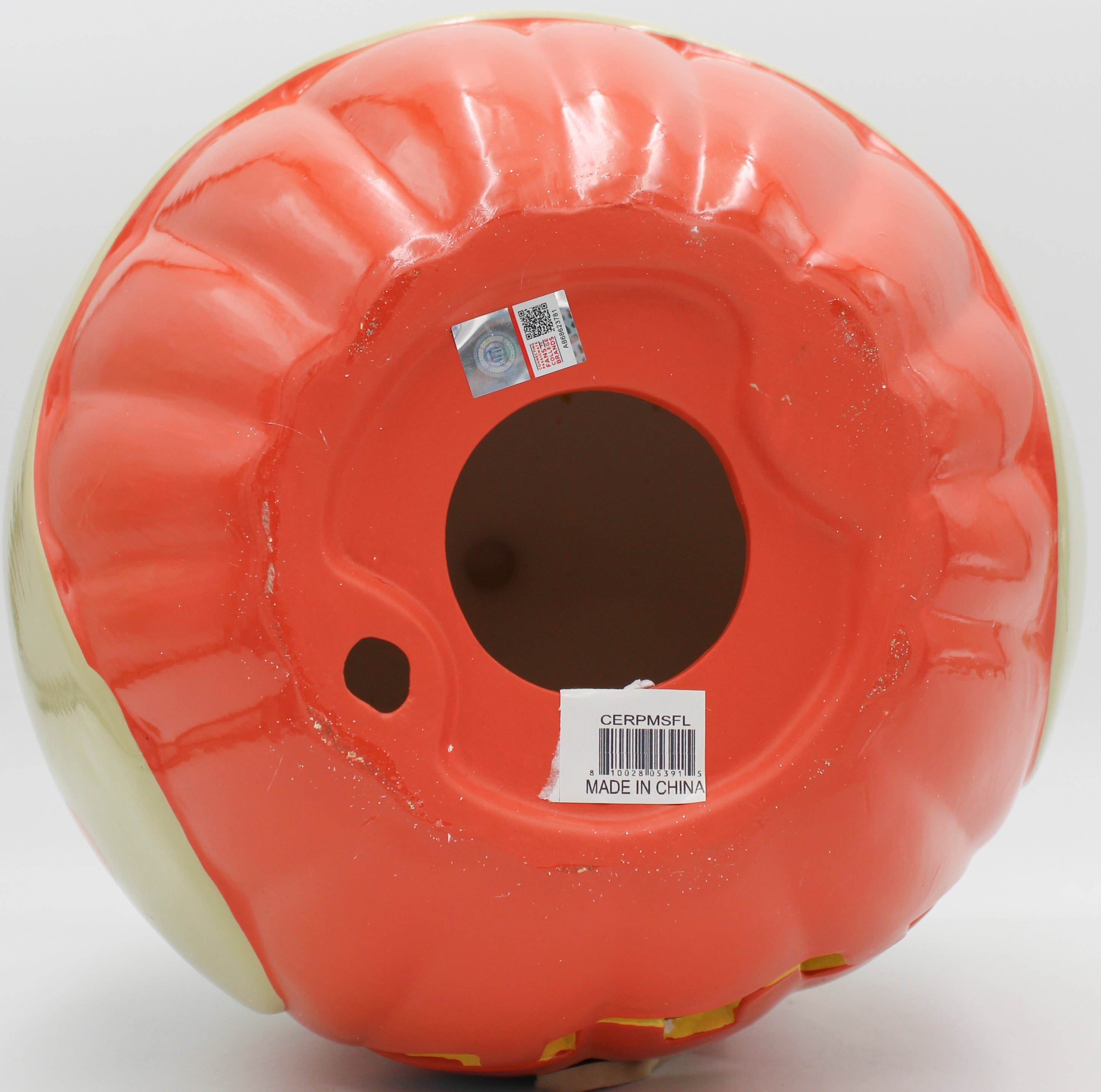 SOUTH FLORIDA BULLS CERAMIC PUMPKIN HELMET 10"