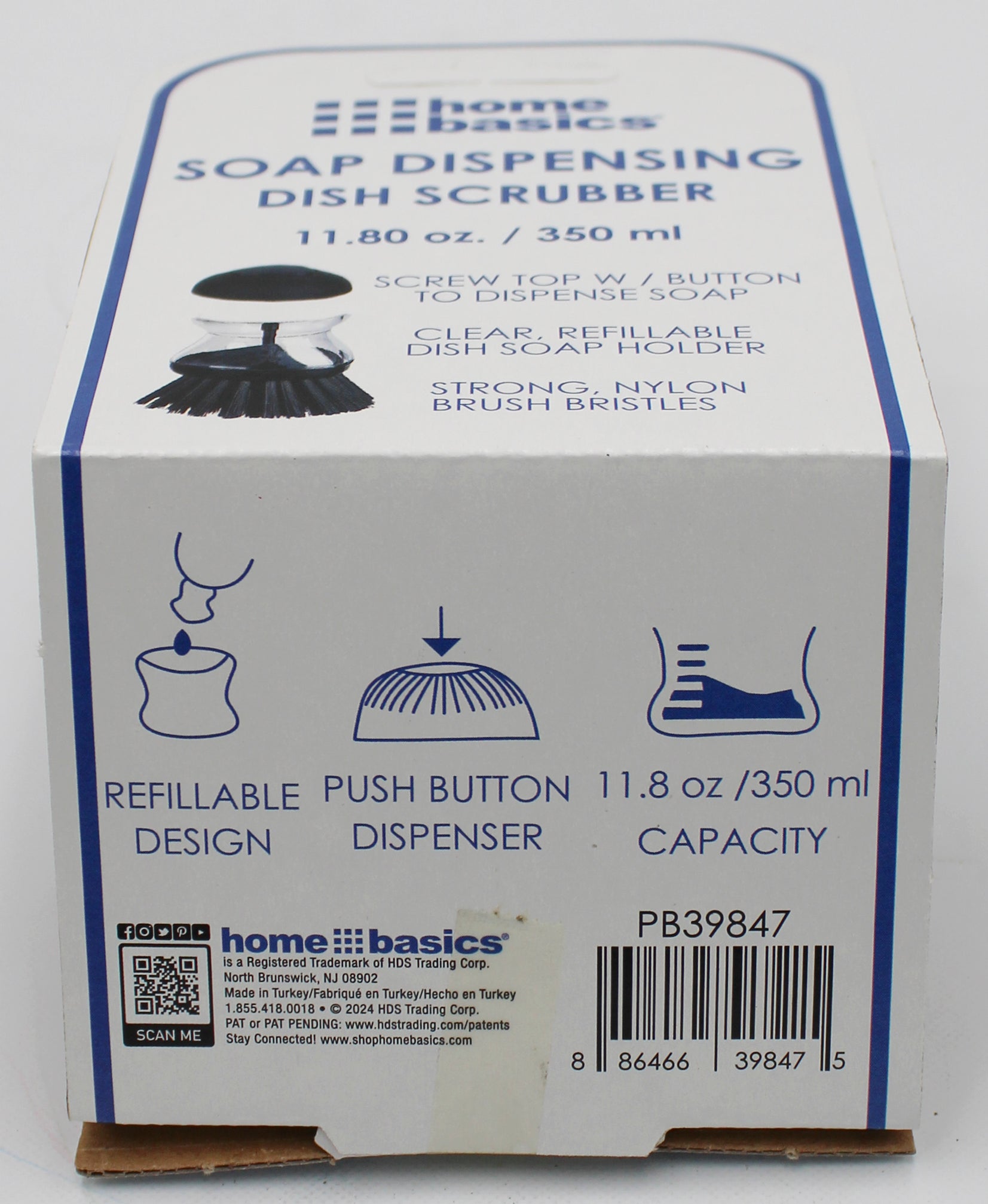 SOAP DISPENSING DISH SCRUBBER