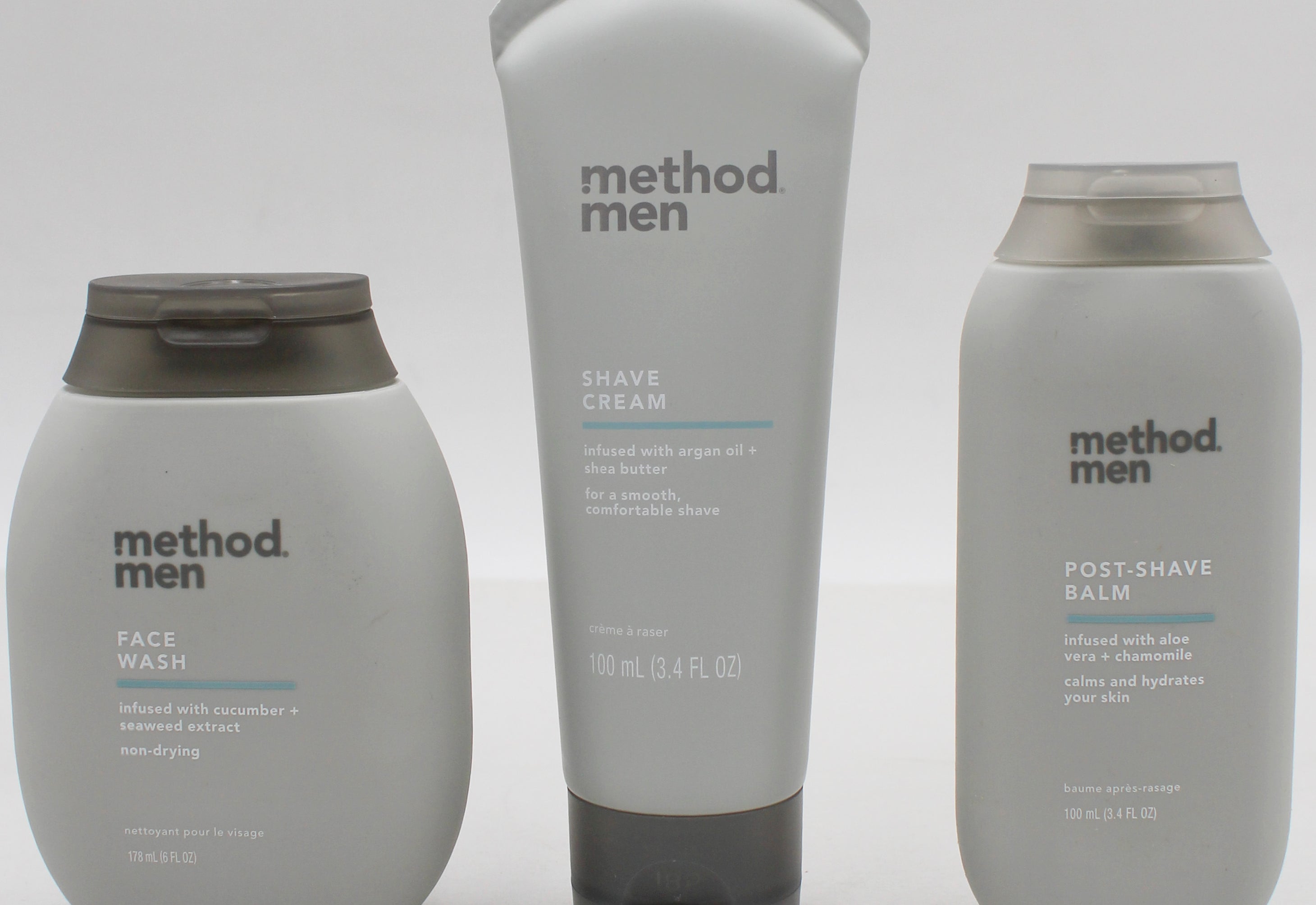SP METHOD FACE WASH / SHAVE CREAM/ POST-SHAVE BALM DISPLAY