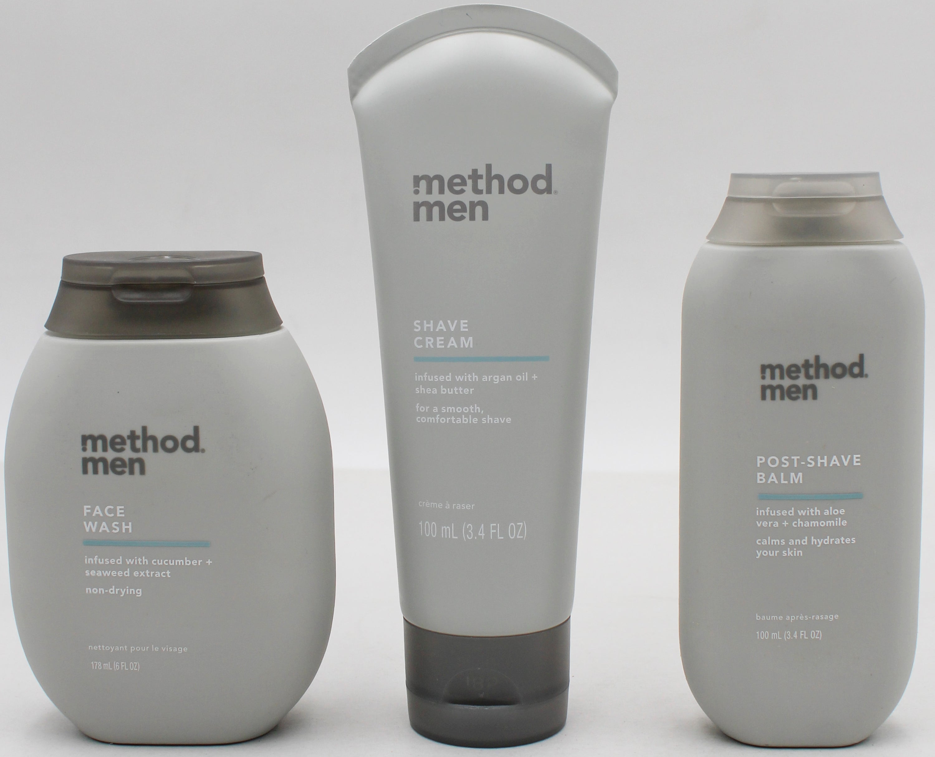 SP METHOD FACE WASH / SHAVE CREAM/ POST-SHAVE BALM DISPLAY