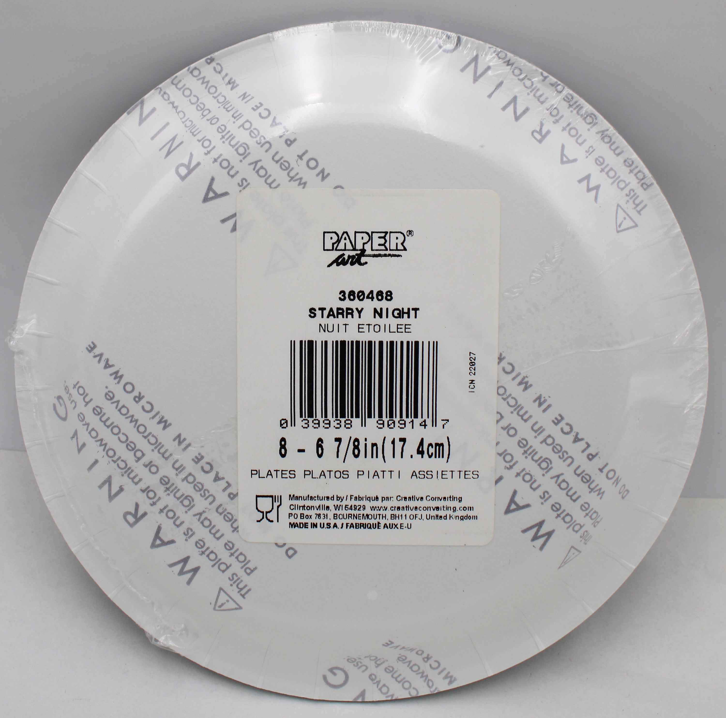 Starry Night 7" Foil Lunch Plate 8-Pack | Wholesale Partyware