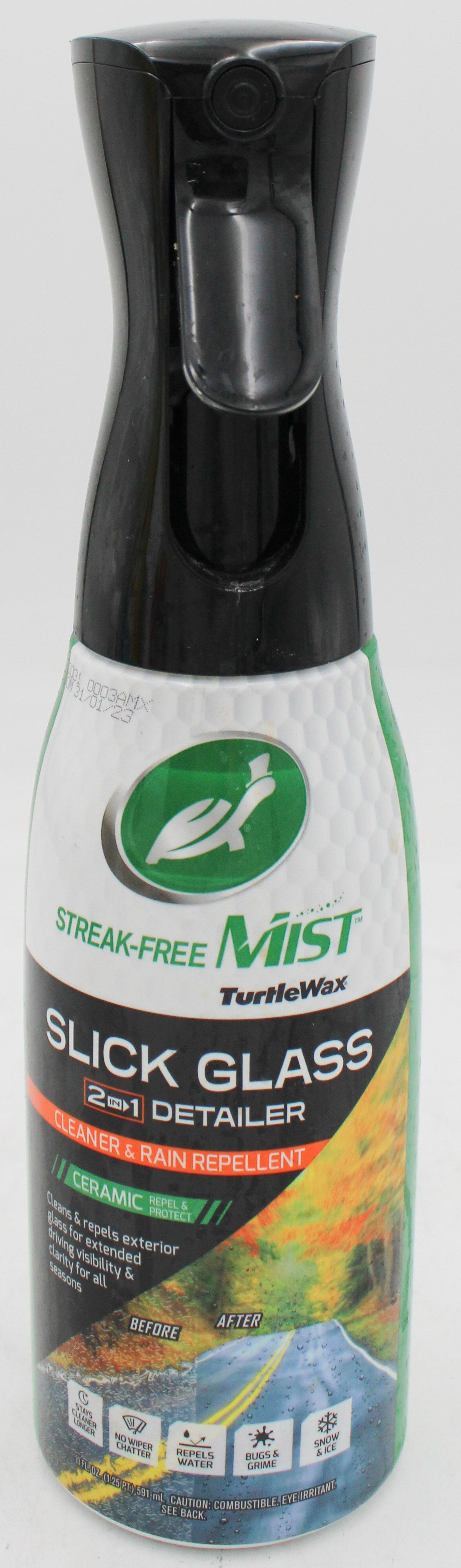 SP TURTLE WAX SLICK GLASS 2IN1 DETAILER 20oz