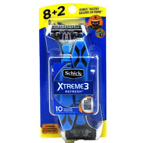 SP SCHICK EXTREME3 MEN 10ct RAZOR NI