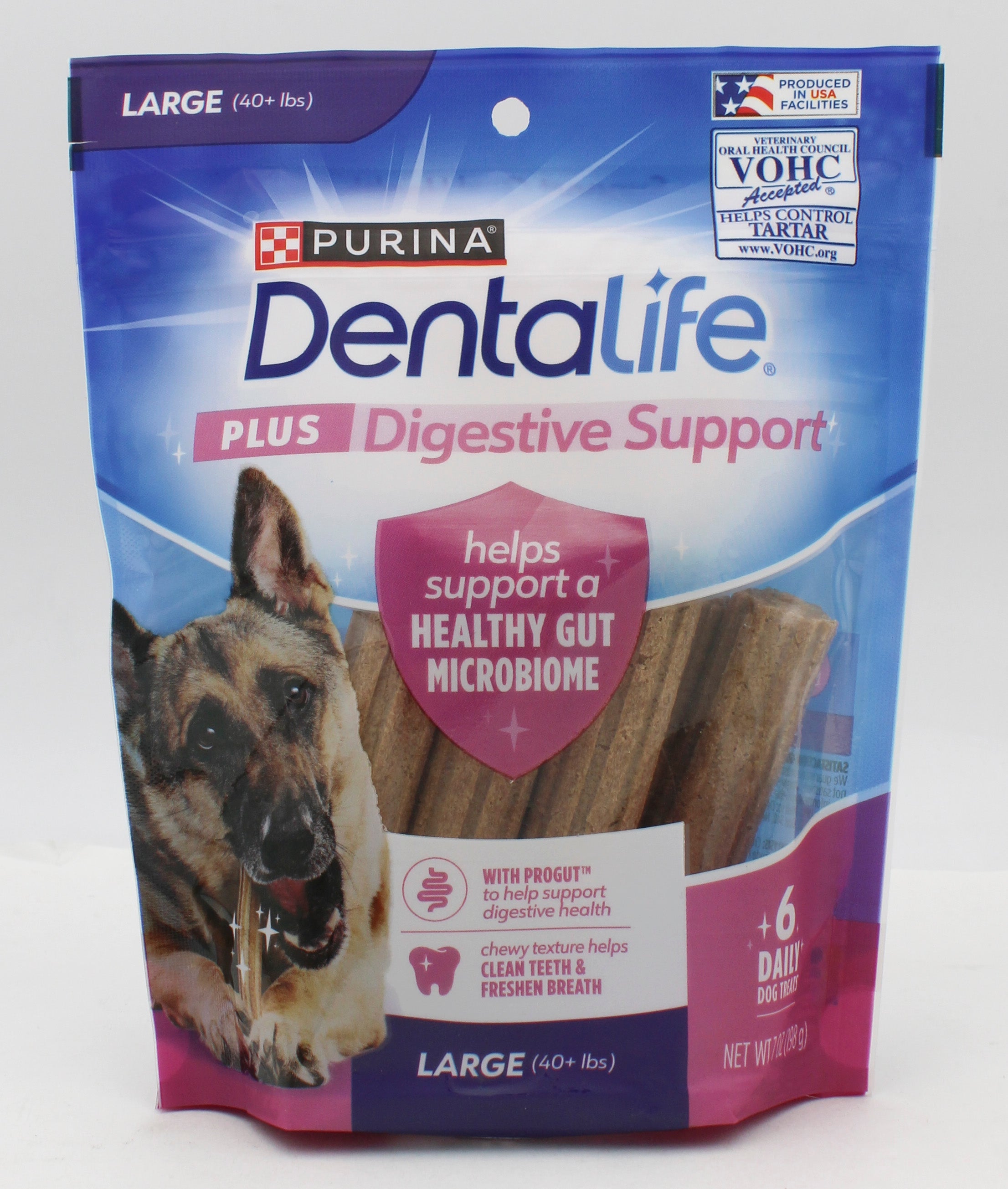 PURINA DENTALIFE 6ct LARGE 7oz. BEST BY AUG. 2026