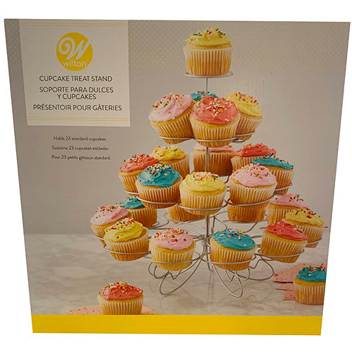 CUPCAKE TREAT STAND(HOLDS 23)SILVER