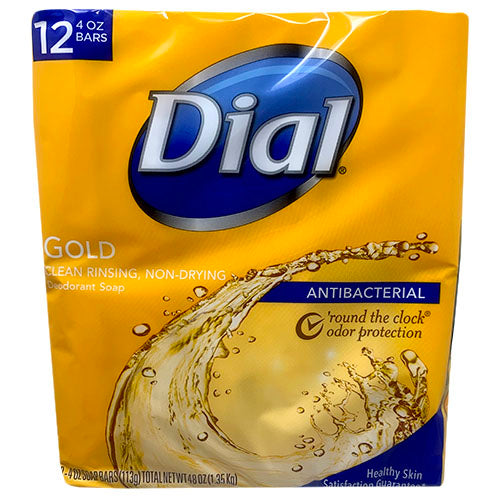 DIAL BAR SOAP 4oz/12CT-ANTIBCT/GOLD