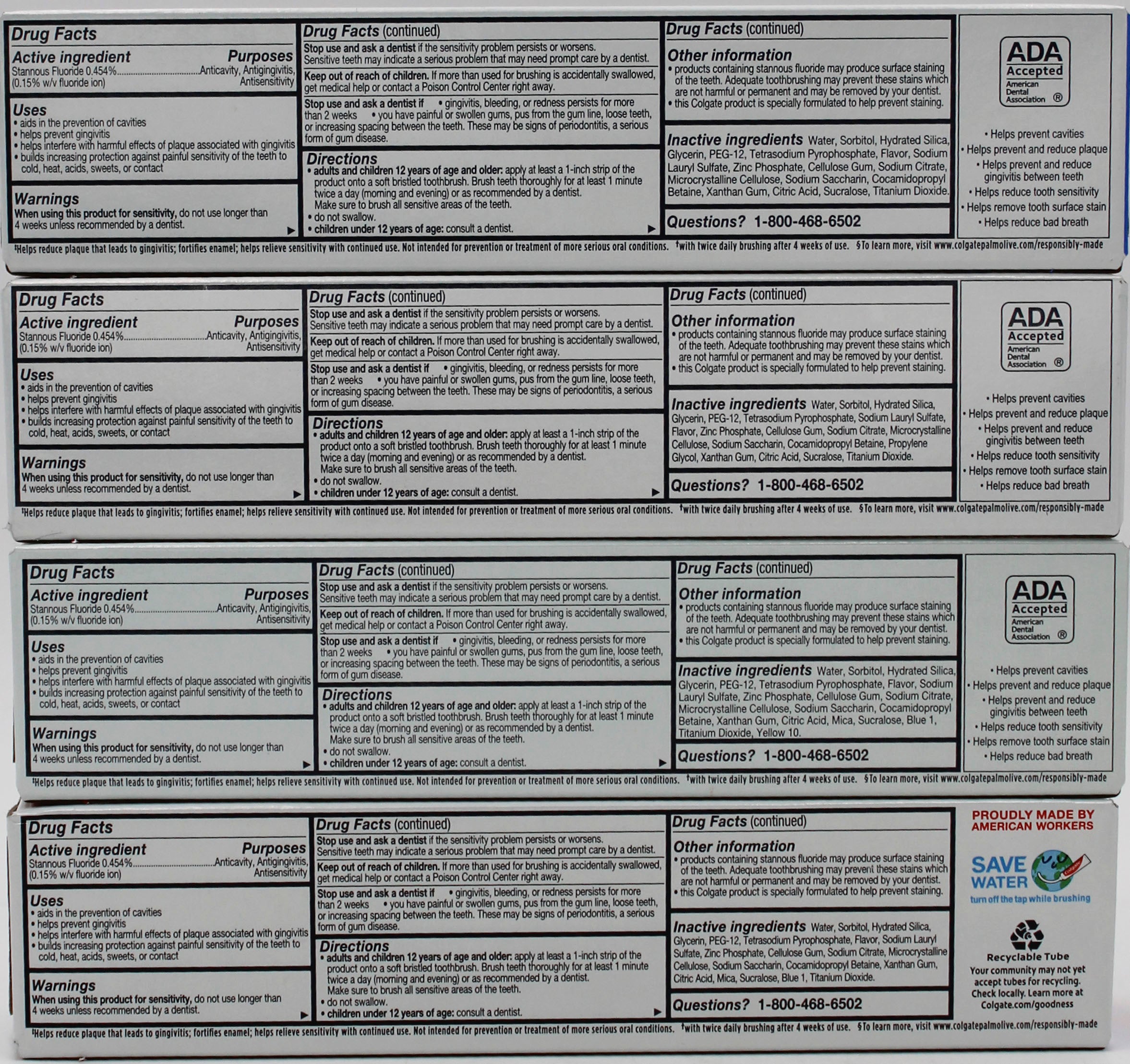 COLGATE TOTAL MIXED TOOTHPASTE DISPLAY 5.1oz NI