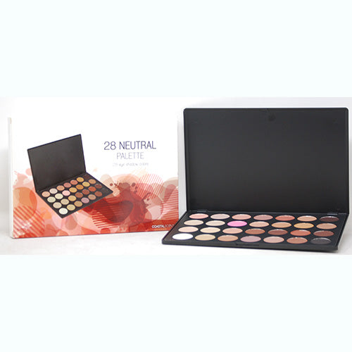 COASTAL SCENTS EYE SHADOW PALETTE-28 NEUTRAL COLORS
