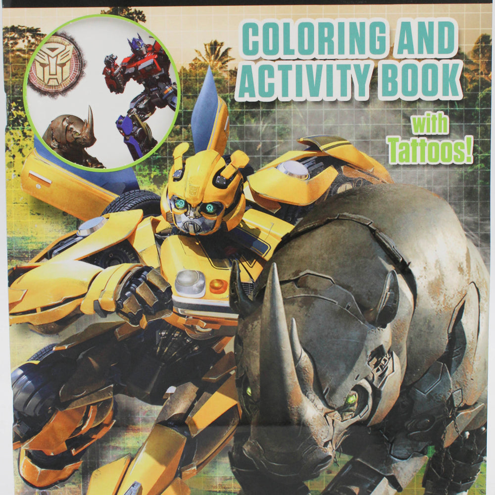 BENDON TRANSFORMERS ACTIVITY AND COLORING  BOOK W/TATTOOS PP$4.99