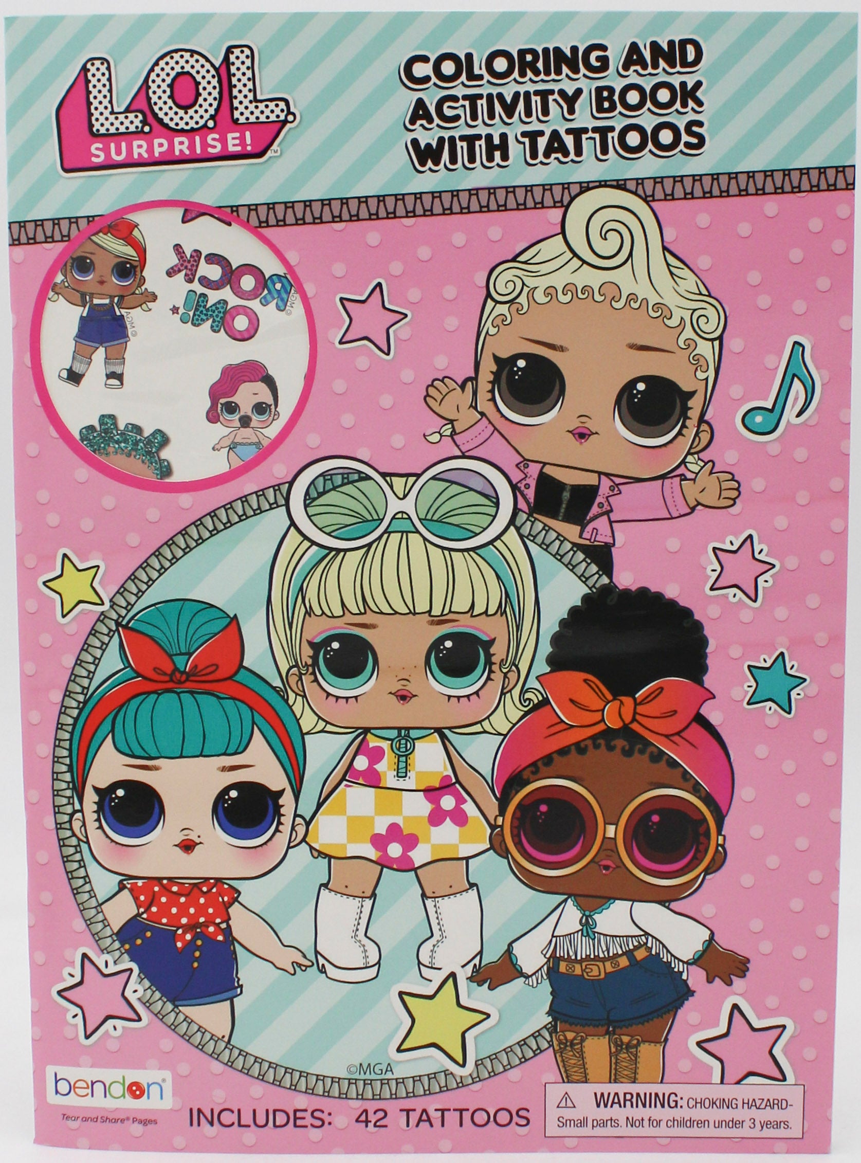 BENDON LOL SURPRISE ACTIVITY AND COLORING  BOOK W/TATTOOS PP $4.99