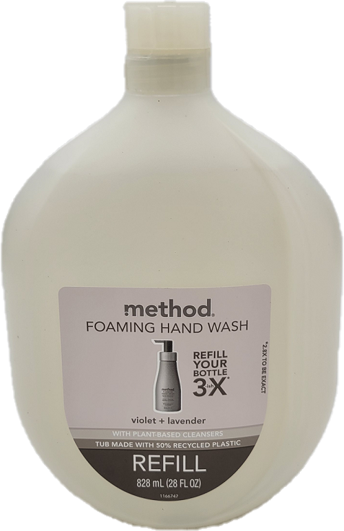 METHOD FOAMING HAND WASH REFILL VIOLET LAVENDER 28oz US