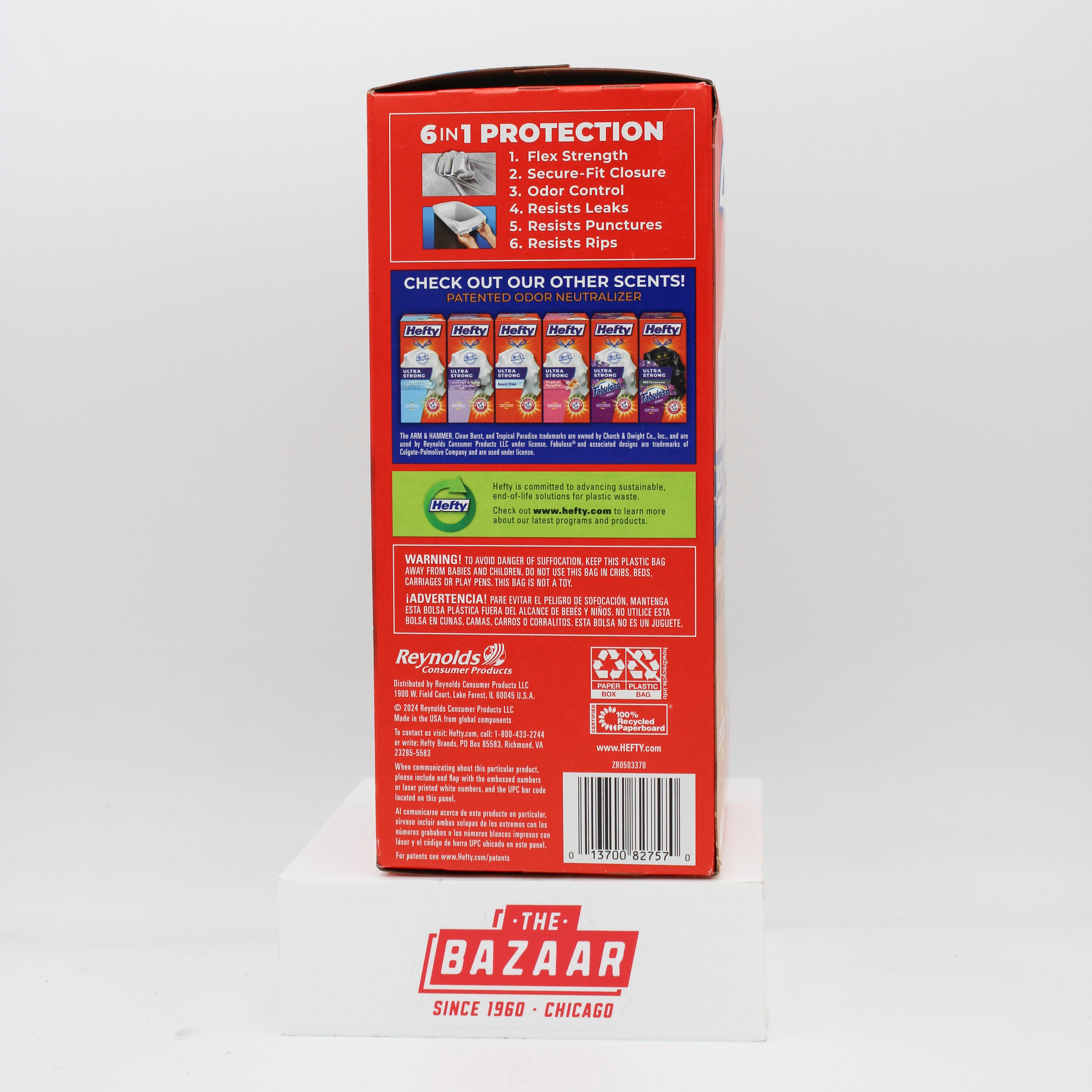 HEFTY ULTRA STRONG CITRUS TWIST SCENT 13GAL TRASH BAGS 40CT