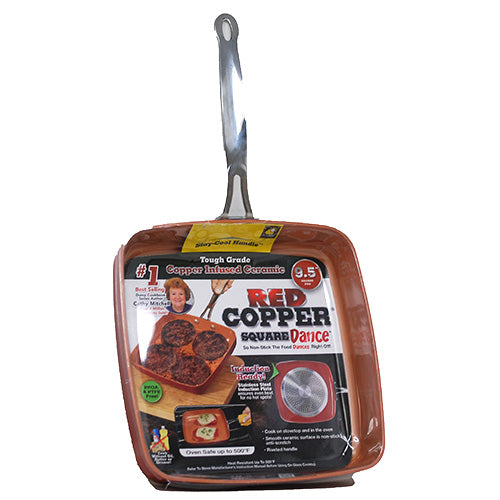 SP RED COPPER 9.5" SQUARE PAN NI
