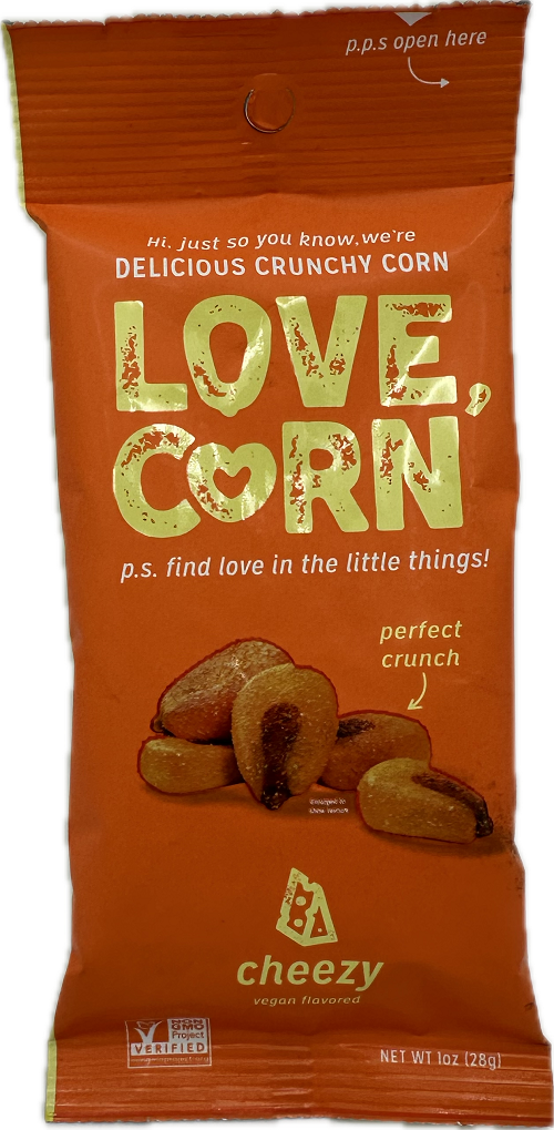 LOVE CORN CHEEZY 1oz BEST BY 11/27/24