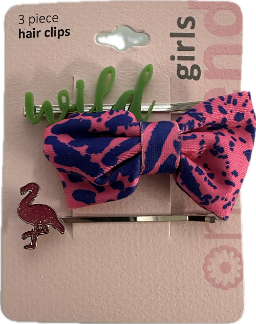 GIRLS ON TREND 3PK HAIR CLIPS