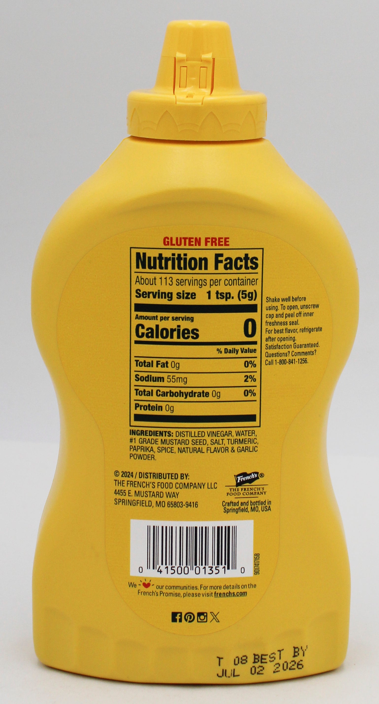 FRENCH MUSTARD YELLOW  20 Oz BB 5/8/26
