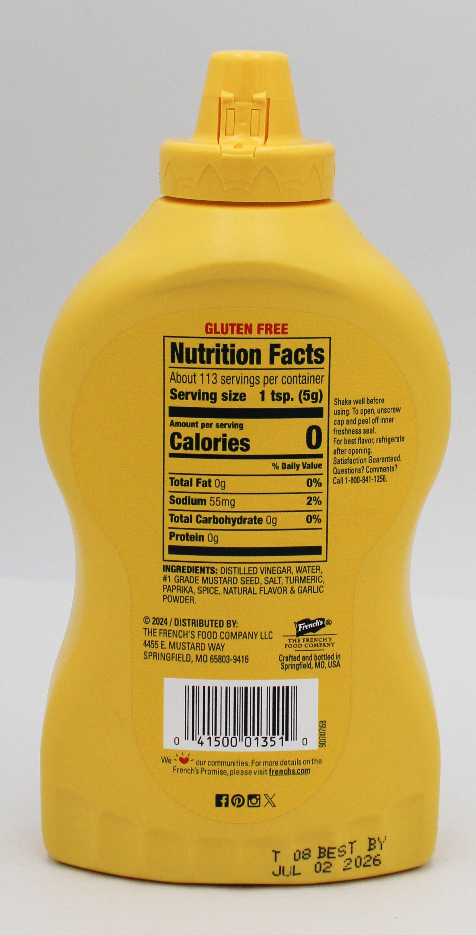 FRENCH MUSTARD YELLOW  20 Oz BB 5/8/26