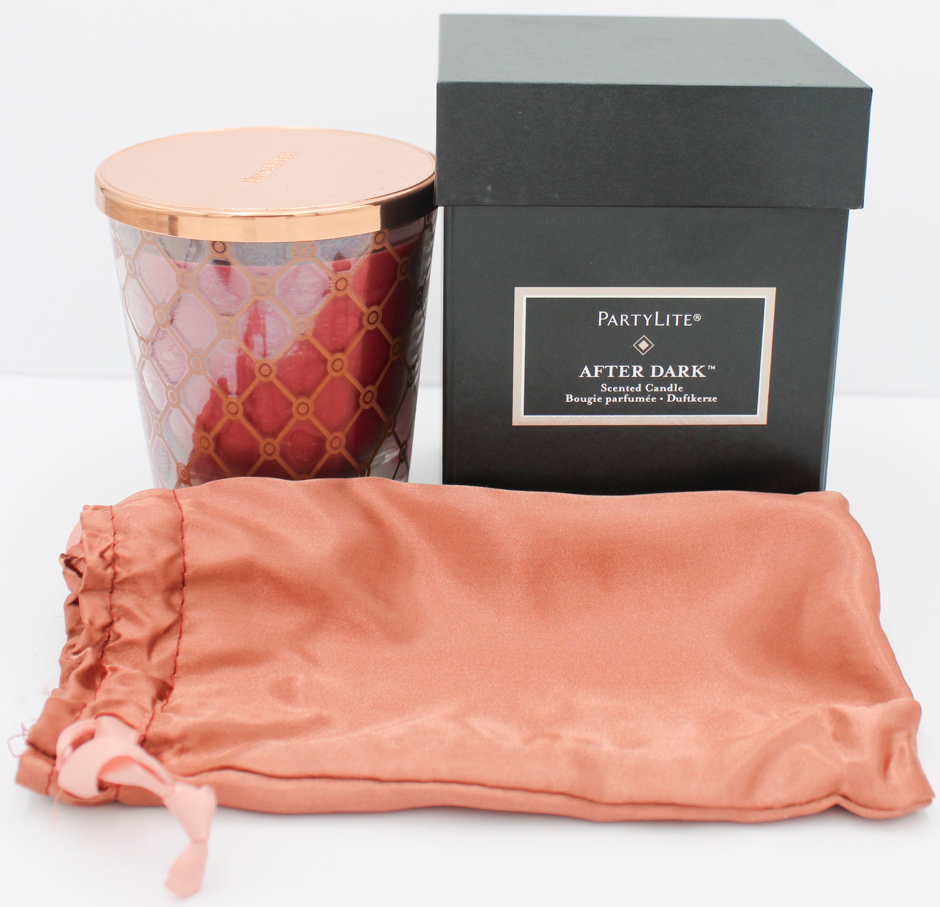 PARTYLITE AFTER DARK CASHMERE CASSIS SCENTED JAR CANDLE 10oz