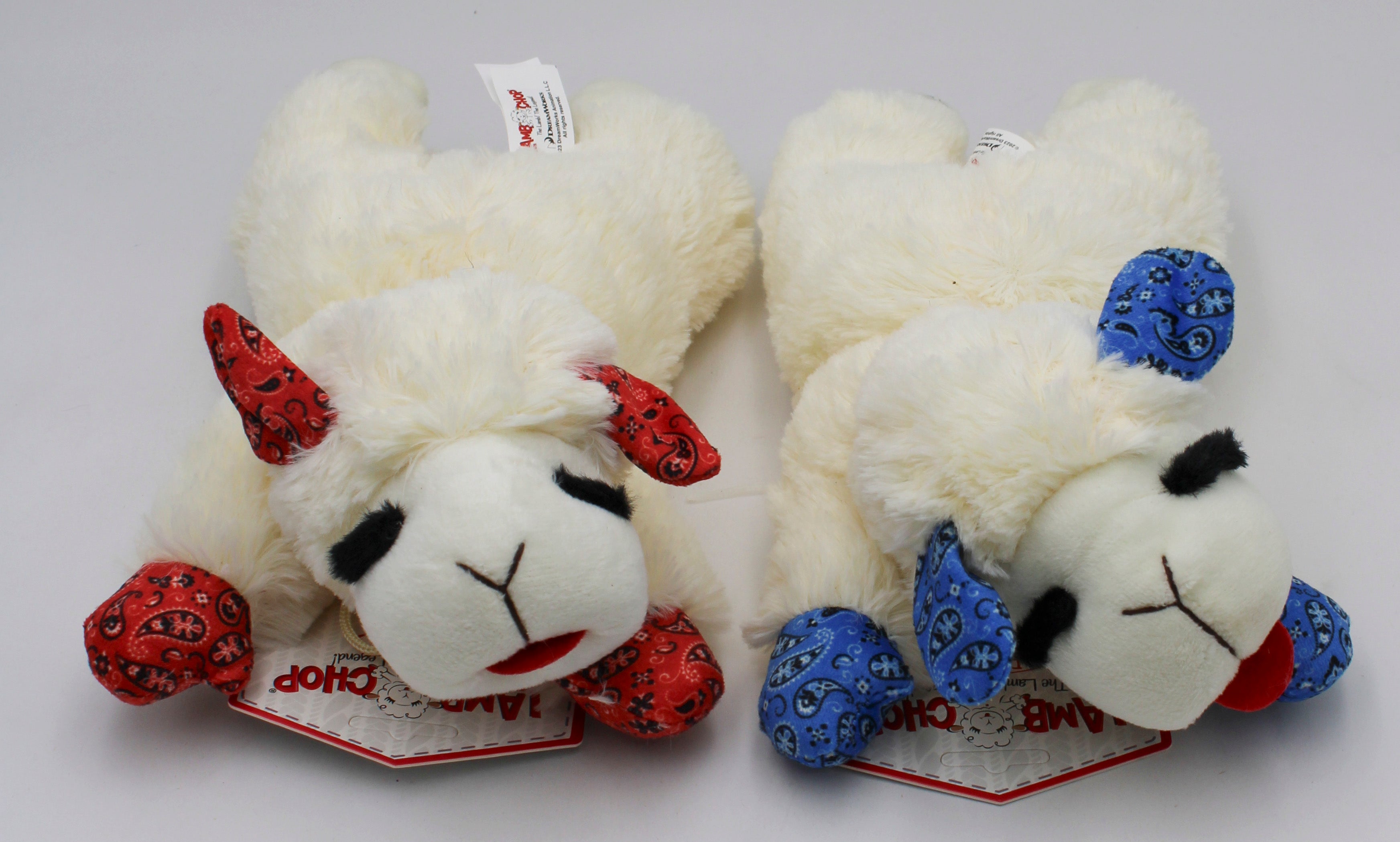 MULTIPET LAMBCHOP W/BANDANA EARS/PAWS DOG TOY - 10"