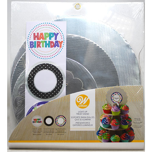 WILTON TREAT STAND 3 TIER-SILVER