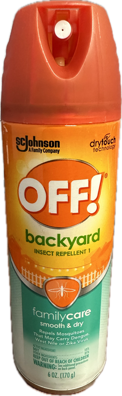 SP OFF INSECT REPELLENTI 6oz FAMILY CARE SMOOTH & DRY