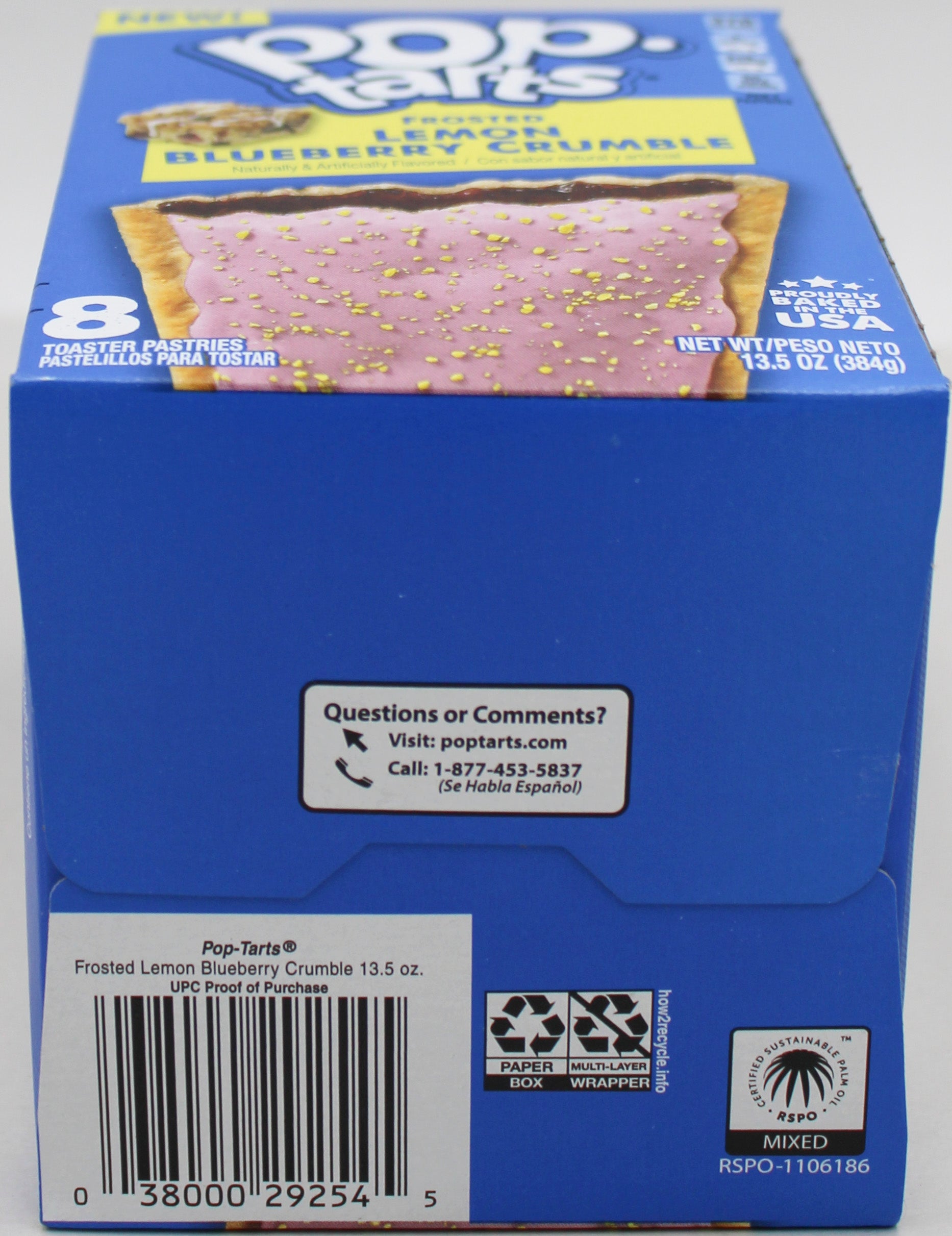POP-TARTS LEMON BLUEBERRY 8CT 13.5 Oz BB 12/17/26 NI