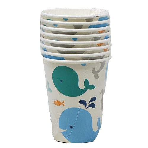 PAPER CUPS LIL' SPOUT BLUE 9oz/8ct