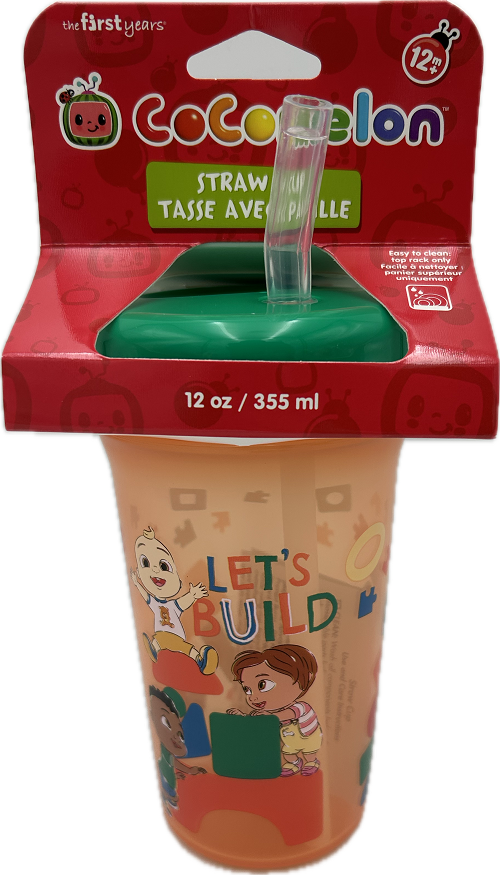 COCOMELON STRAW CUP 12oz NI.