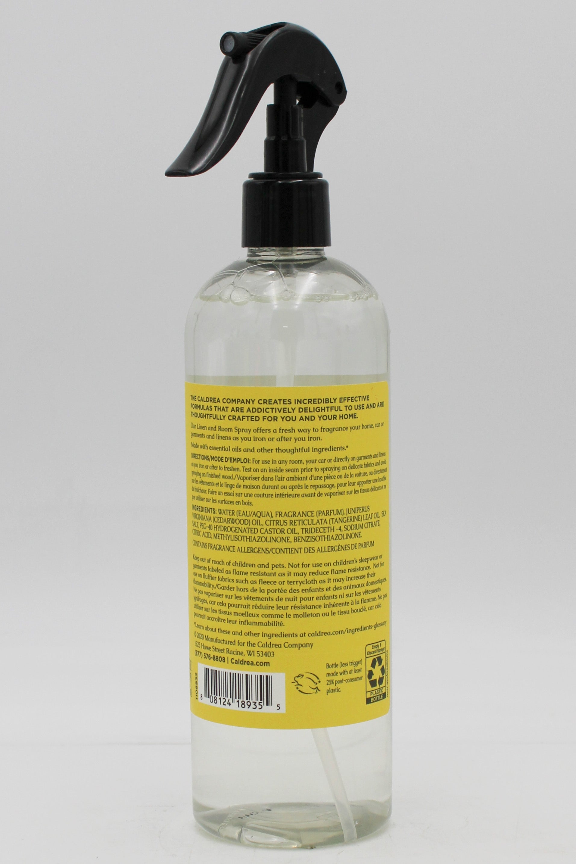 CALDREA LINEN & ROOM SPRAY SEA SALT NEROLI 16oz