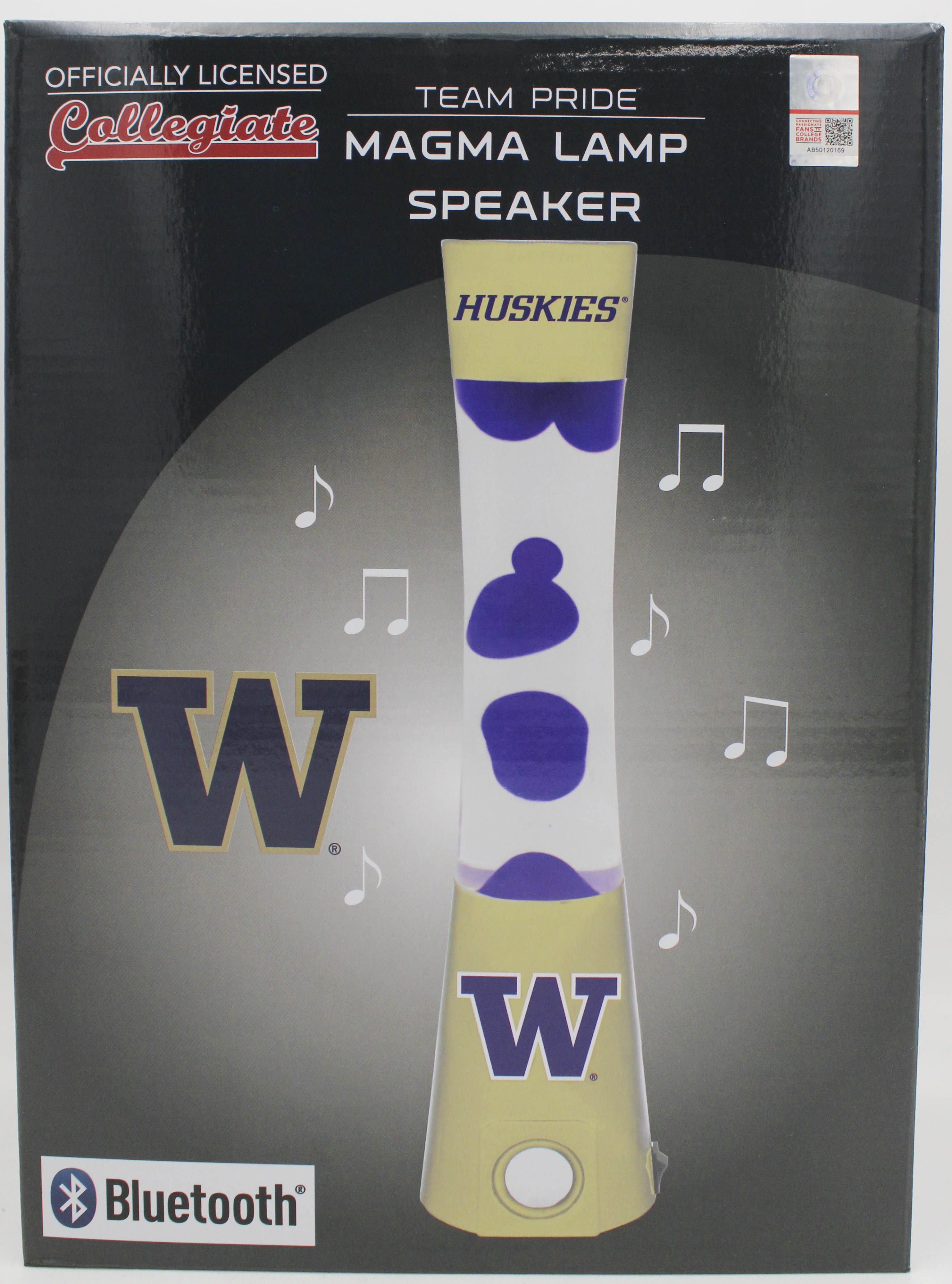 NCAA WASHINGTON HUSKIES LAVA LAMP SPEAKER 16.5"