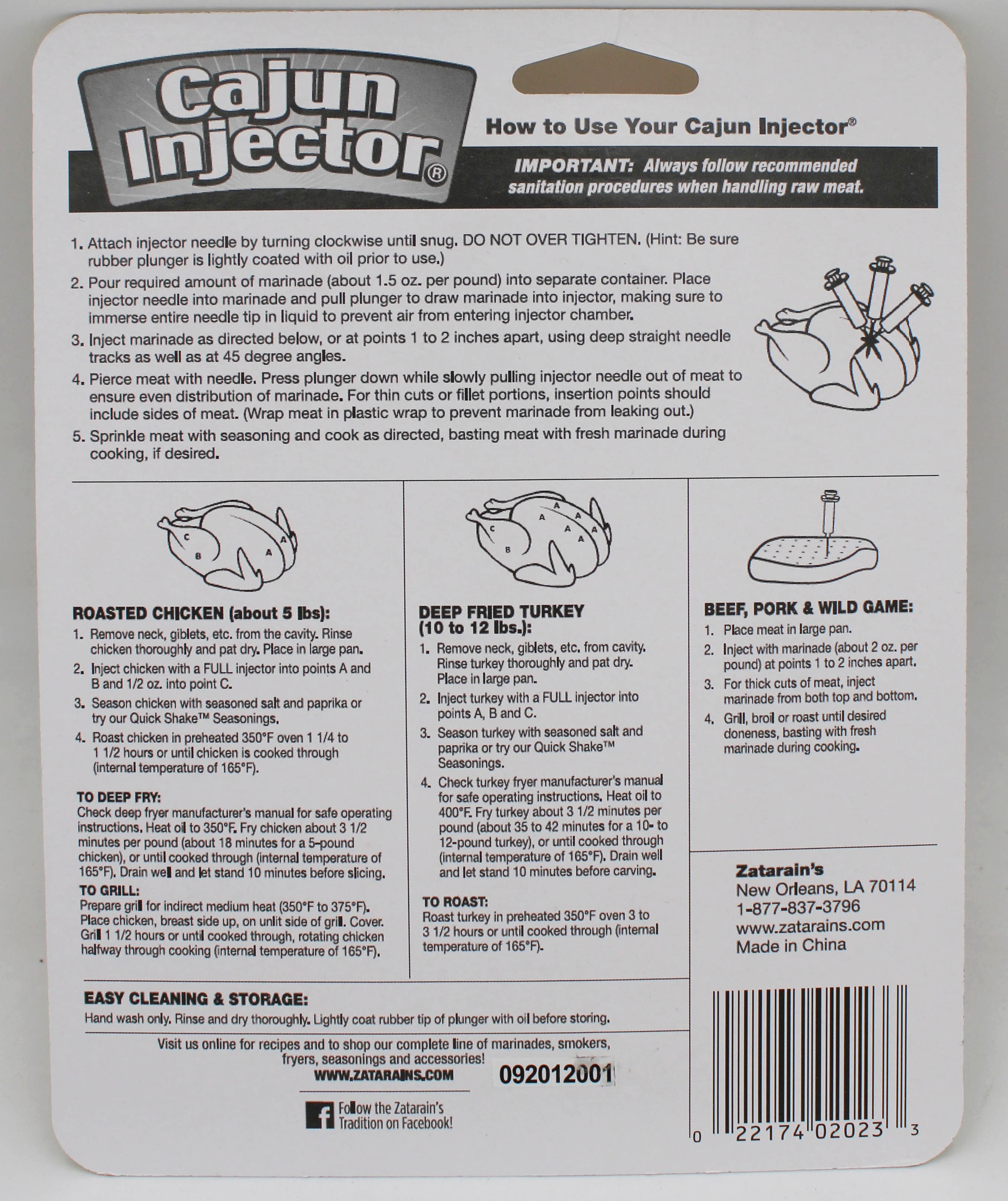 THE ORIGINAL CAJUN INJECTOR  1-1/2 Oz