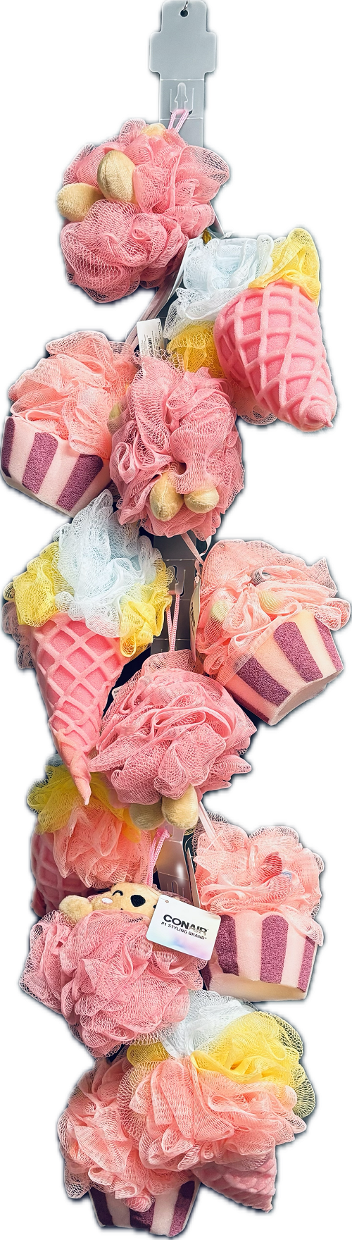 CONAIR BATHTIME BATH POUF 12CT ASSORTED FIGURINES NI