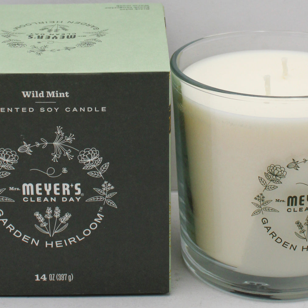 MRS MEYERS PREMIUM CANDLE WILD MINT 14oz. US