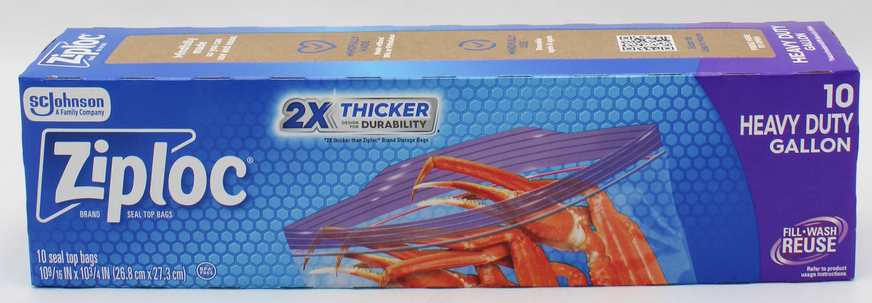 SP ZIPLOC BAG HEAVY DUTY  10CT GALLON
