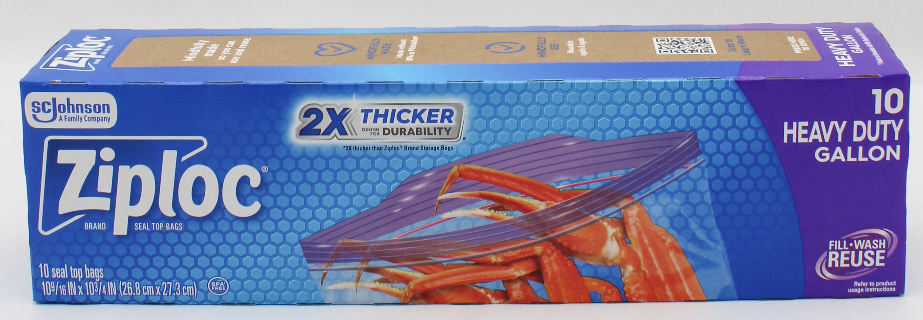 SP ZIPLOC BAG HEAVY DUTY  10CT GALLON