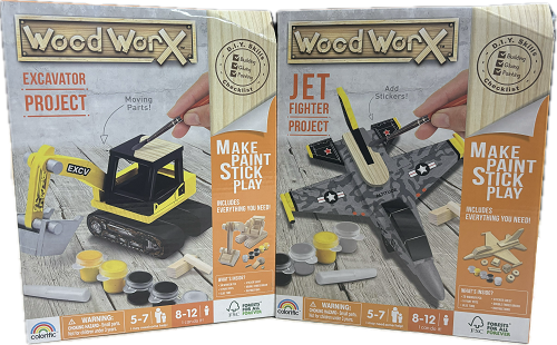 WOOD WORX JET FIGHTER & EXCAVATOR 2-IN-1 PROJECT NI