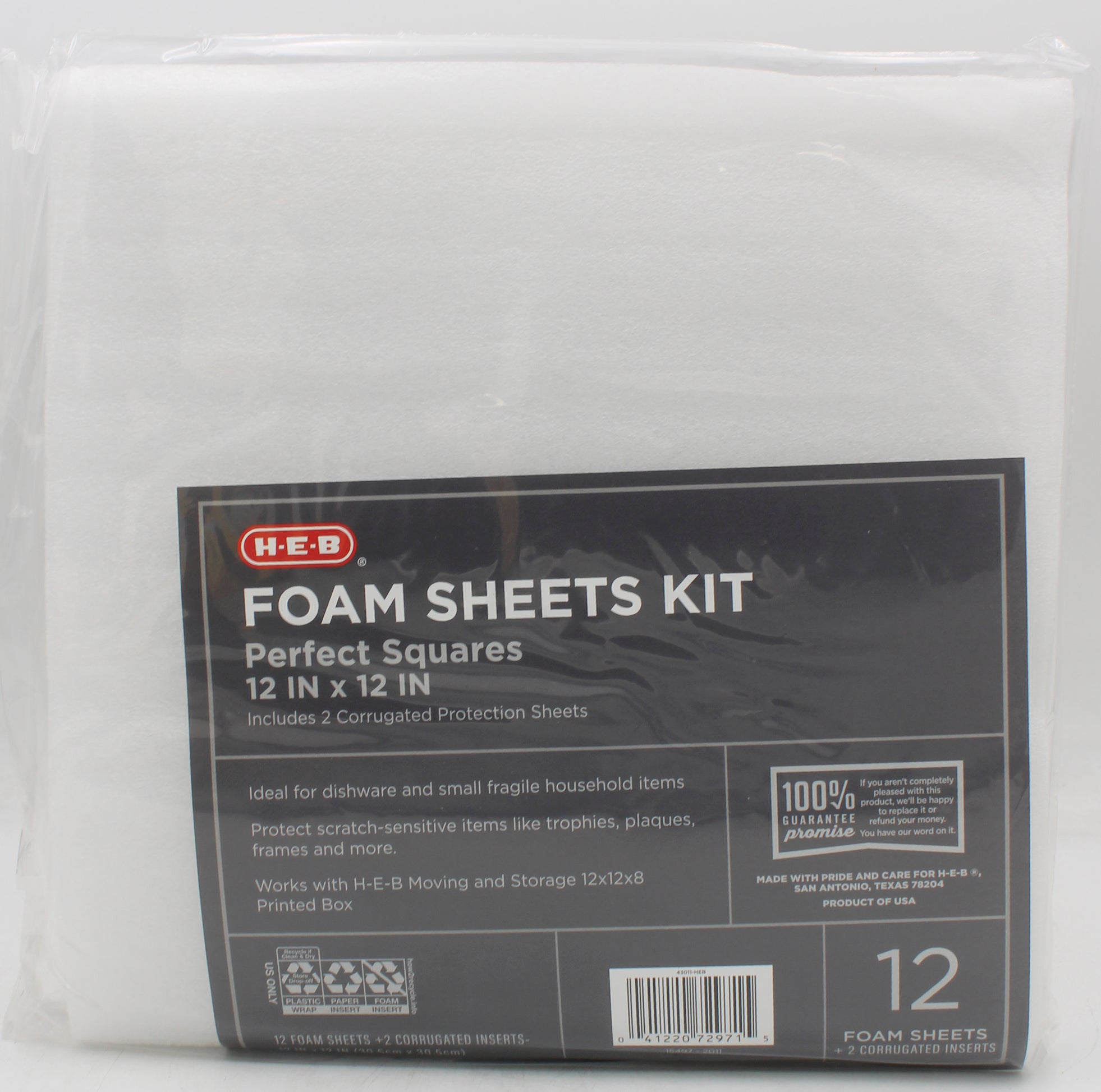 FOAM PACKING SHEETS 12" X 12" 12PK