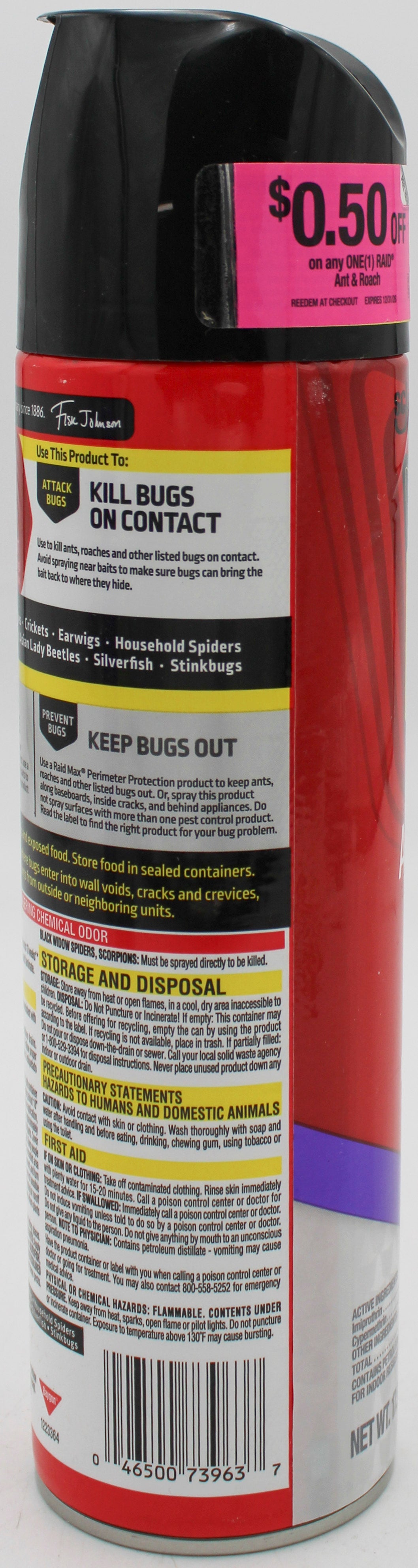 SP RAID ANT/ROACH KLLR 17.5oz-LAVENDER SCENT WITH COUPON