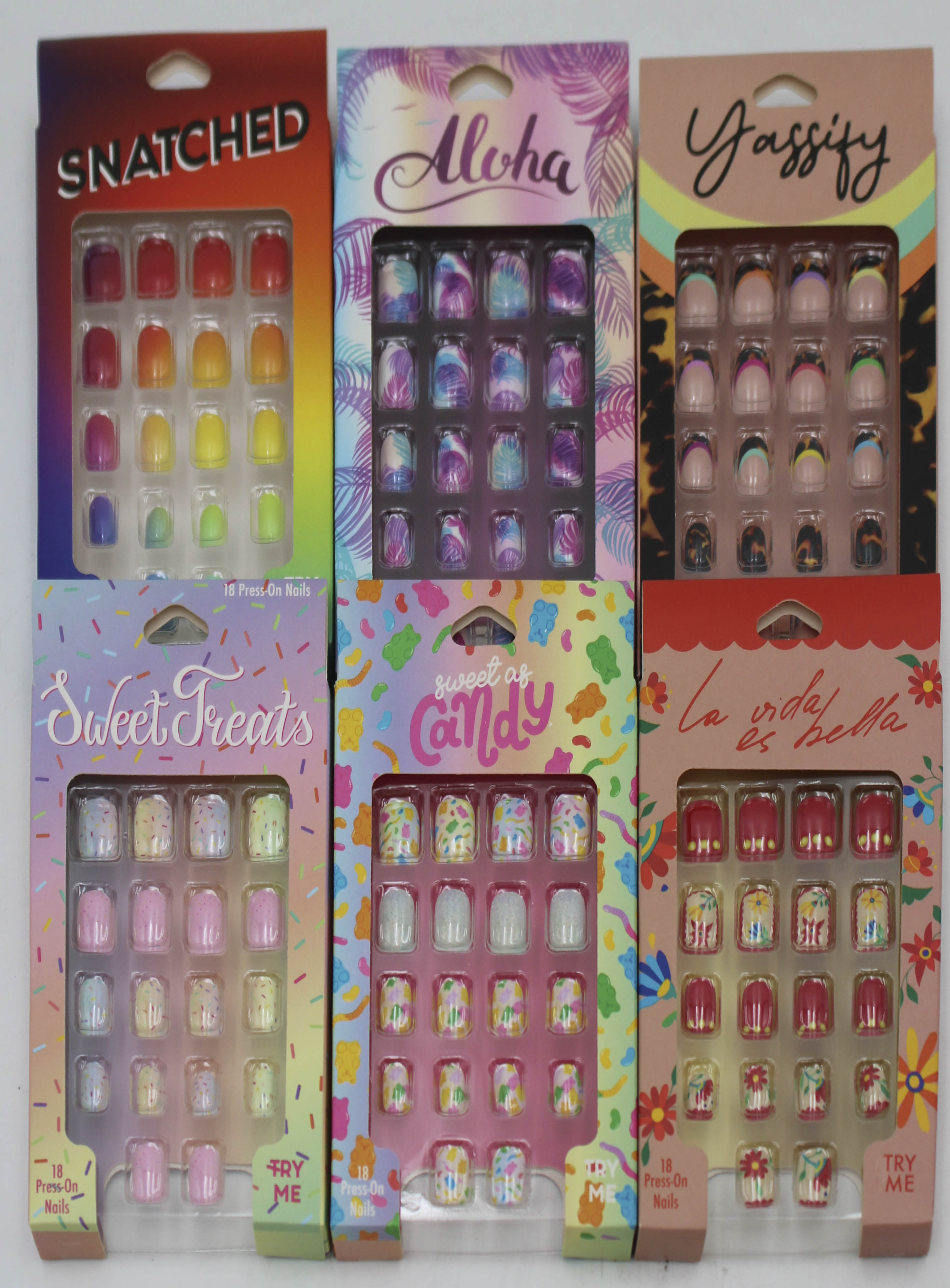 ASSORTED PRESS-ON NAILS NI