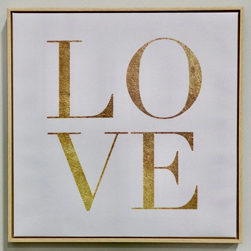 LOVE CANVAS PRINT 18"L x 18"H