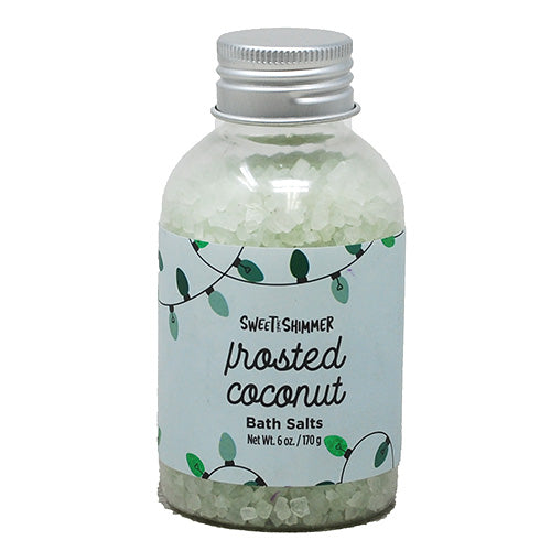 SWEET & SHIMMER BATH SALTS 6oz-FROSTED COCONUT