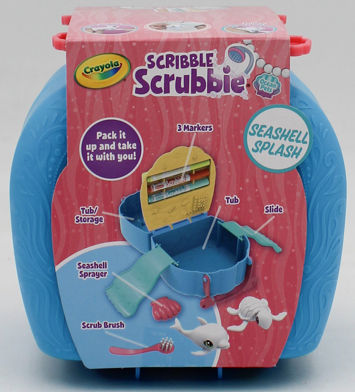 CRAYOLA SCRIBBLE SCRUBBIE OCEAN PETS 10PC SET NI