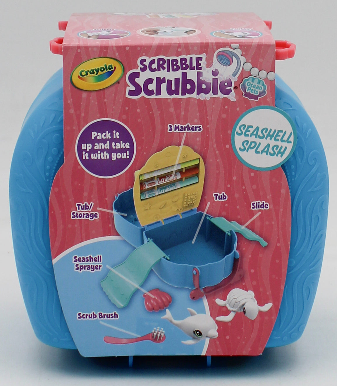 CRAYOLA SCRIBBLE SCRUBBIE OCEAN PETS 10PC SET NI