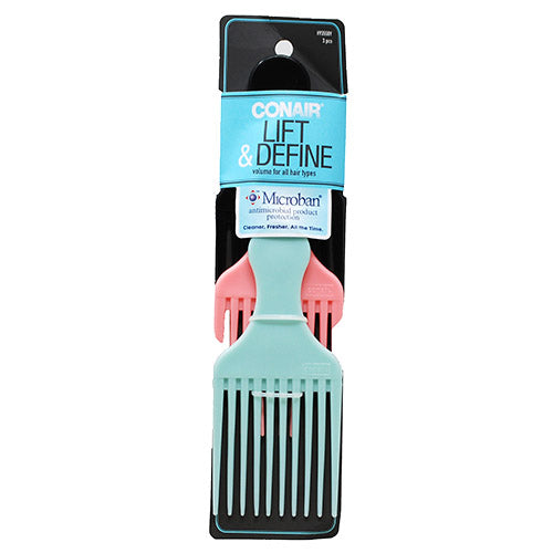Conair Lift & Define Hair Picks 3ct Pack