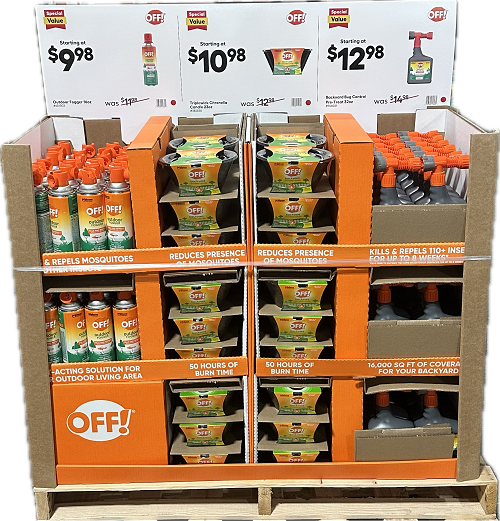 OFF BACKYARD PERIMETER/FOGGER/CANDLE MIXED HALF PALLET