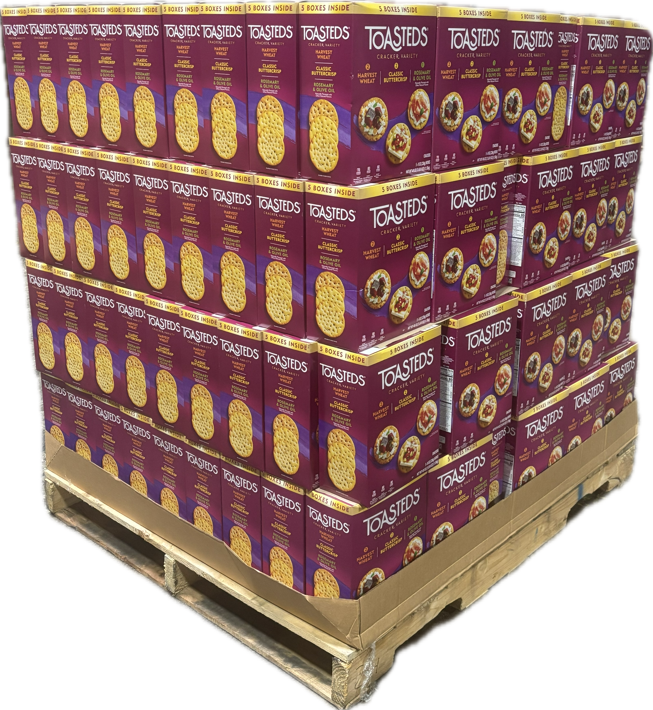 Toasteds Cracker Variety Pack 40oz Bulk