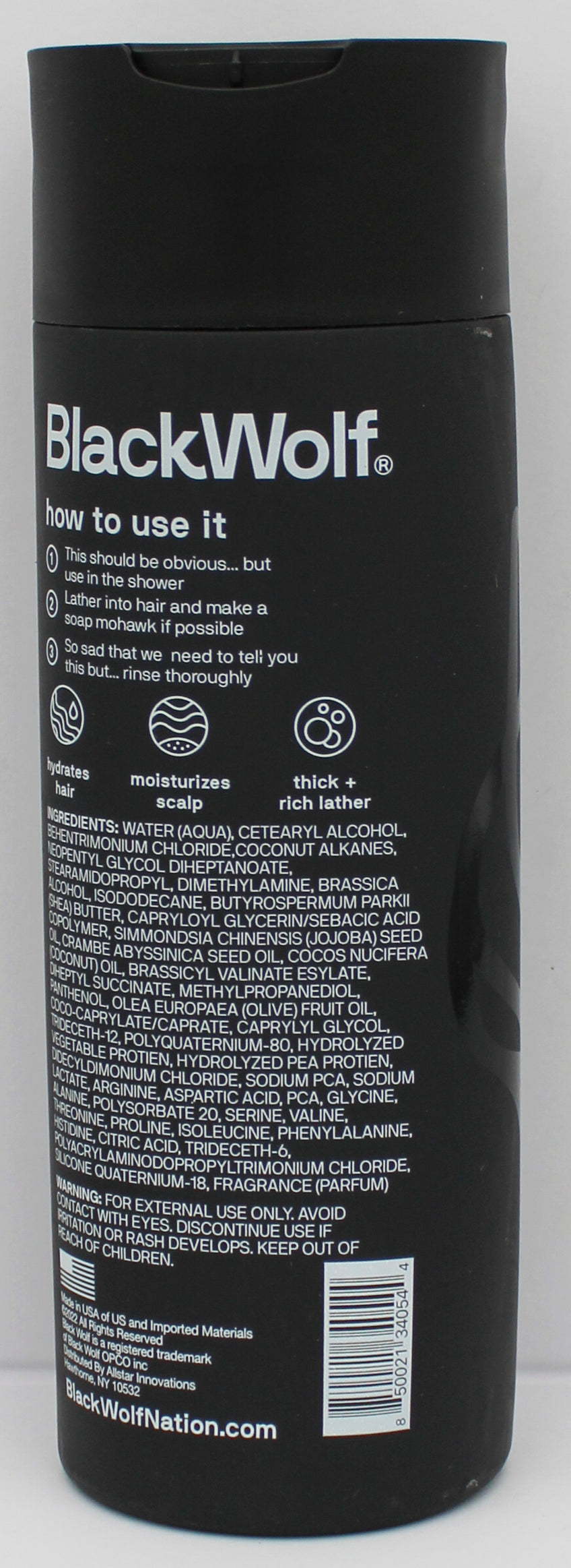 BLACK WOLF DAILY CONDITIONER - 12 oz. NI