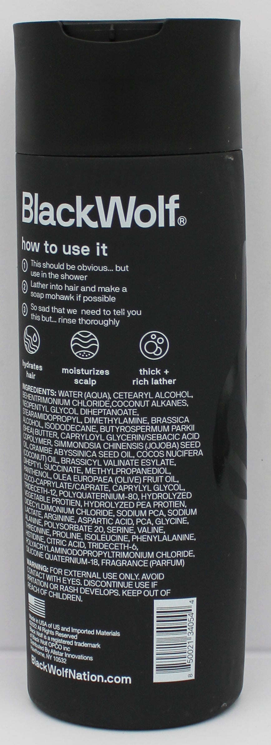 BLACK WOLF DAILY CONDITIONER - 12 oz. NI