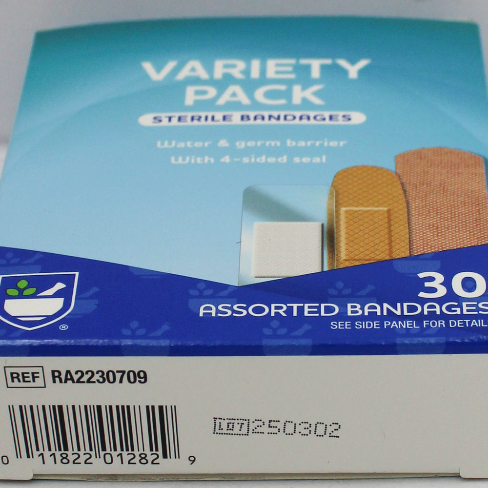RITE AID 30ct VARIETY PACK BANDAGES